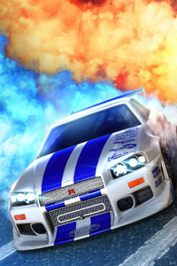 Rocket League Fast And Furious (480x854) Resolution Wallpaper