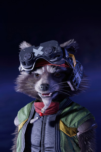 Rocket Raccoon Guardians Of The Galaxy 4k (640x960) Resolution Wallpaper