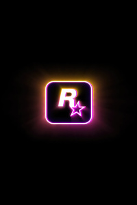Rockstar Logo Gta Vi (320x568) Resolution Wallpaper
