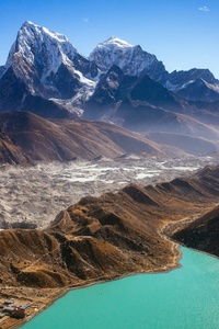 Rocky Mountains In Himalayas 4k (240x320) Resolution Wallpaper