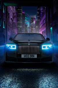 1080x2280 Rolls Royce Black Badge Ghost 2021 4k
