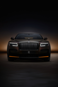 Rolls Royce Black Badge Ghost 2023 10k (640x960) Resolution Wallpaper