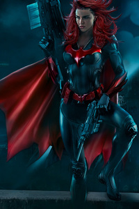 Ruby Rose Batwoman (320x568) Resolution Wallpaper