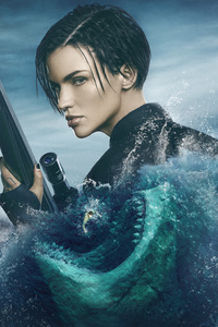 Ruby Rose In The Meg Movie (640x1136) Resolution Wallpaper