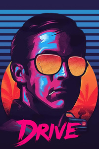Ryan Gosling Retrowave 4k