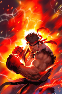 Ryu Street Fighter 6 5k (1080x2280) Resolution Wallpaper