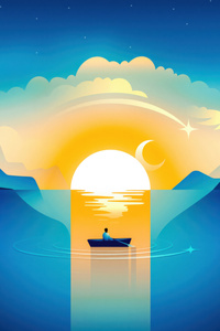 Sailing Into Light (1080x1920) Resolution Wallpaper