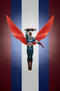 Sam Wilson Captain America (1242x2668) Resolution Wallpaper
