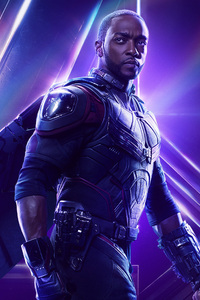 Sam Wilson In Avengers Infinity War New Poster (1125x2436) Resolution Wallpaper