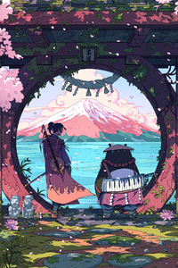 Samurai Bebop (320x480) Resolution Wallpaper