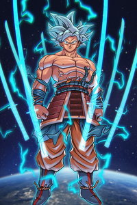 640x960 Samurai Goku Ultra Instinct