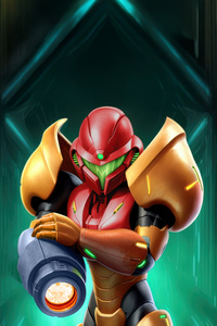 Samus Aran Metroid 2025 (320x480) Resolution Wallpaper