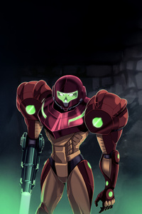 Samus Aran Metroid Protagonist (1280x2120) Resolution Wallpaper