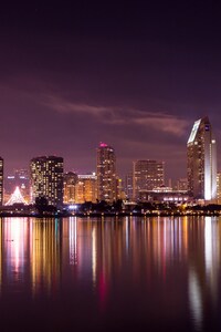 San Diego Skyline (360x640) Resolution Wallpaper