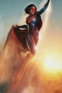 1440x2960 Sasha Calle Concept Art As Supergirl