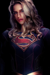Sasha Calle Supergirl Art 4k (1125x2436) Resolution Wallpaper