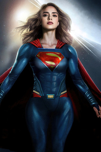 Sasha Calle Supergirl Fan Art 4k (1125x2436) Resolution Wallpaper