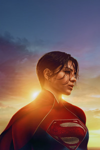 Sasha Calle Supergirl Rising Above (480x800) Resolution Wallpaper