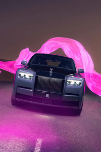 Satin Of Light Rolls Royce Phantom Viii 2024 (360x640) Resolution Wallpaper