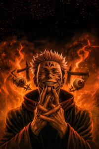 Satoru Gojo Limitless Domain (1080x2160) Resolution Wallpaper
