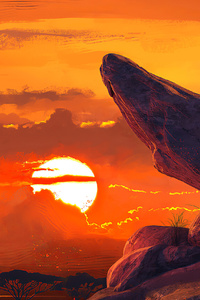 Savana Place From The Lion King 4k (480x854) Resolution Wallpaper