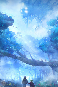 Scared Of Forest Giant 4k (540x960) Resolution Wallpaper