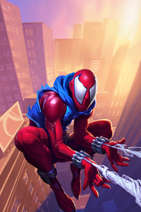 Scarlet Spider In Marvel Snap (2160x3840) Resolution Wallpaper