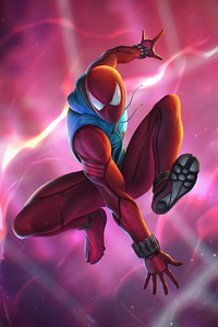 Scarlet Spider Vigilante (360x640) Resolution Wallpaper