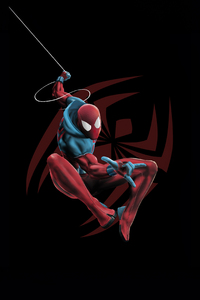 Scarlet Spiderman Avenger (240x320) Resolution Wallpaper