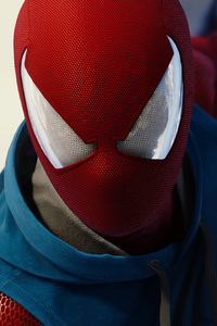 Scarlet Spiderman (1080x2160) Resolution Wallpaper
