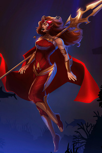 Scarlet Witch Comic Art (2160x3840) Resolution Wallpaper
