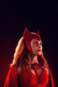 Scarlet Witch Goddess Of Battle (1440x2960) Resolution Wallpaper