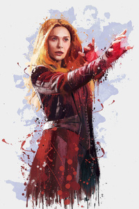1440x2960 Scarlet Witch In Avengers Infinity War 2018 4k Artwork