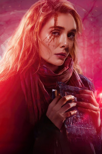 Scarlet Witch Magic Journey (640x1136) Resolution Wallpaper
