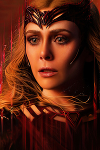 1125x2436 Scarlet Witch Marvel Chaos