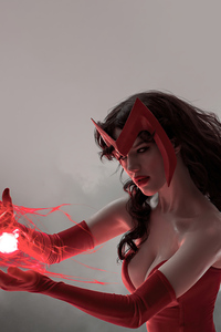 1080x2160 Scarlet Witch Marvel Character Cosplay