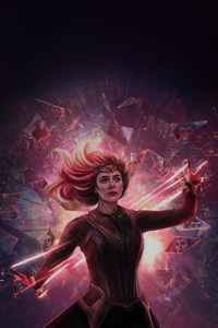 2160x3840 Scarlet Witch Reality Altering Journey