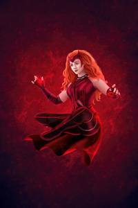 Scarlet Witch Sorceress Supreme (1440x2960) Resolution Wallpaper