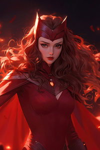 Scarlet Witch Spellbinding Power (640x1136) Resolution Wallpaper