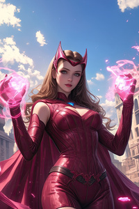 Scarlet Witch Superhuman (240x320) Resolution Wallpaper