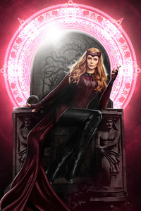 Scarlet Witch Symbol Of Hope (240x400) Resolution Wallpaper