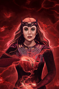 Scarlet Witch Symphony (640x1136) Resolution Wallpaper