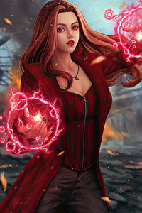 Scarlet Witch Ultimate (1080x2160) Resolution Wallpaper
