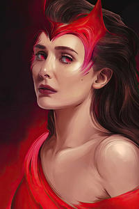 Scarlet Witch Wrath (640x1136) Resolution Wallpaper