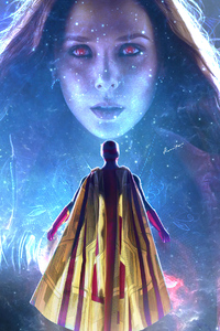 240x400 Scarlett Witch And Vision 4k