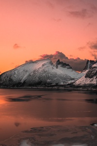 Scenic Photo Of Lake 5k (640x1136) Resolution Wallpaper
