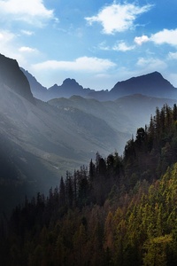 Scenic View Of Mountains (240x400) Resolution Wallpaper