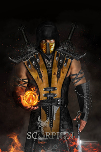 Scorpion Mortal Kombat X 8k