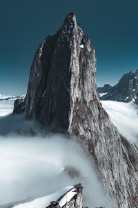 Sea Of Clouds Mountains 4k 5k (1125x2436) Resolution Wallpaper