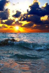 Sea Sunset (540x960) Resolution Wallpaper
